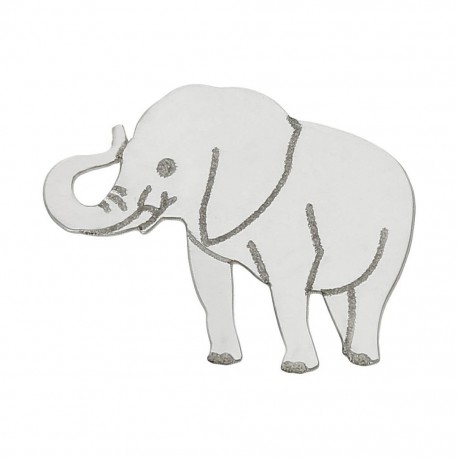 Abalorio Elefante Plata